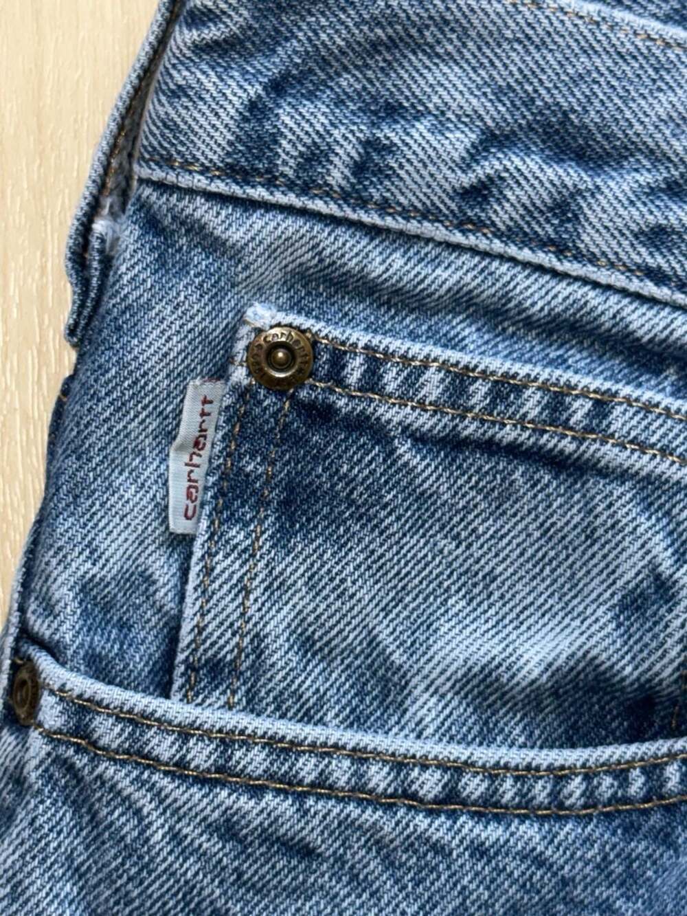 Carhartt 100066 Loose Fit Five-Pocket Jeans 38x32 Blue Wash - Picture 4 of 9